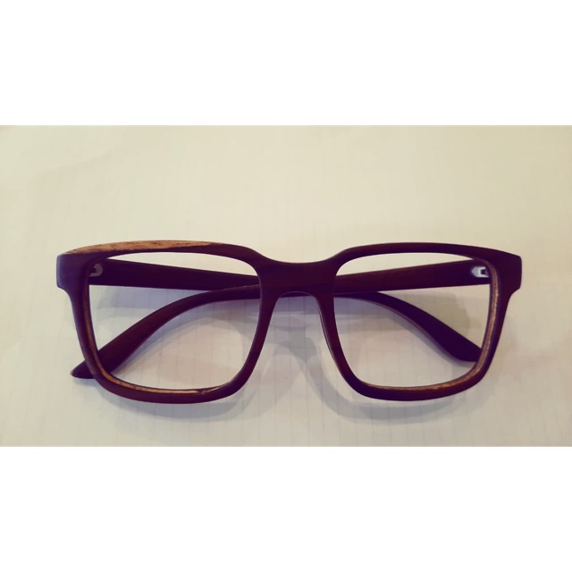 frame kacamata kayu (frame+lensa)