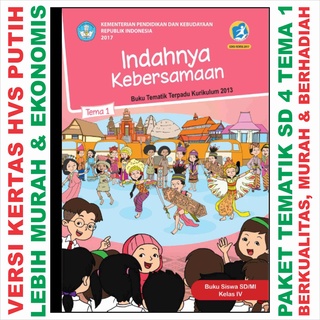 Jual Buku Tematik Putih Sd Kelas 4 Tema 1 2 3 4 5 6 7 8 9 Pai K13 Rev2017 Kertas Hvs Putih Murah Lebay Soal Bupenii Kunci Jawaban Buku