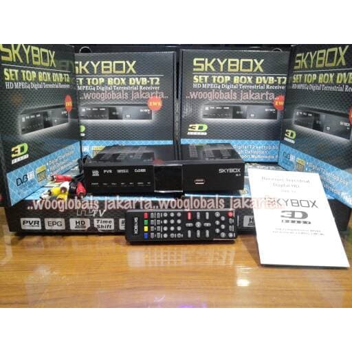 Promo SKYBOX SET TOP BOX DVB SKYBOX HD MPEG4 DIGITAL TERRESTRIAL RECEIVER Berkualitas