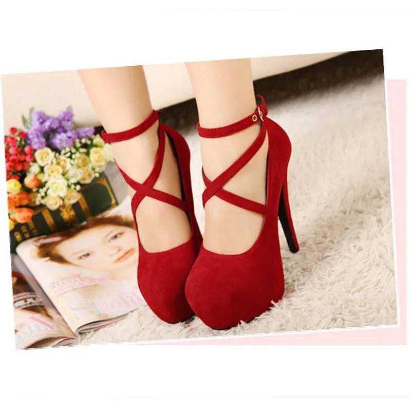 ZPT-sepatu high heels silang wanita HB-09