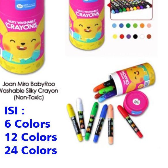 

Quality Control✅Crayon / Joan Miro Baby Roo Silky Crayon Washable Body Face Painting Color|RA8