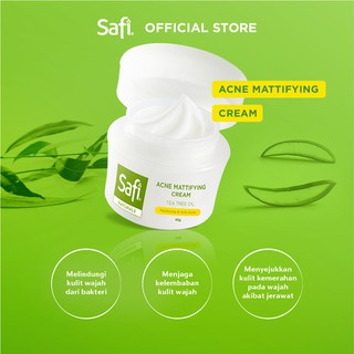 Jual Safi Naturals Acne Mattifying Cream Tea Tree Oil 45 Gr - Pelembab