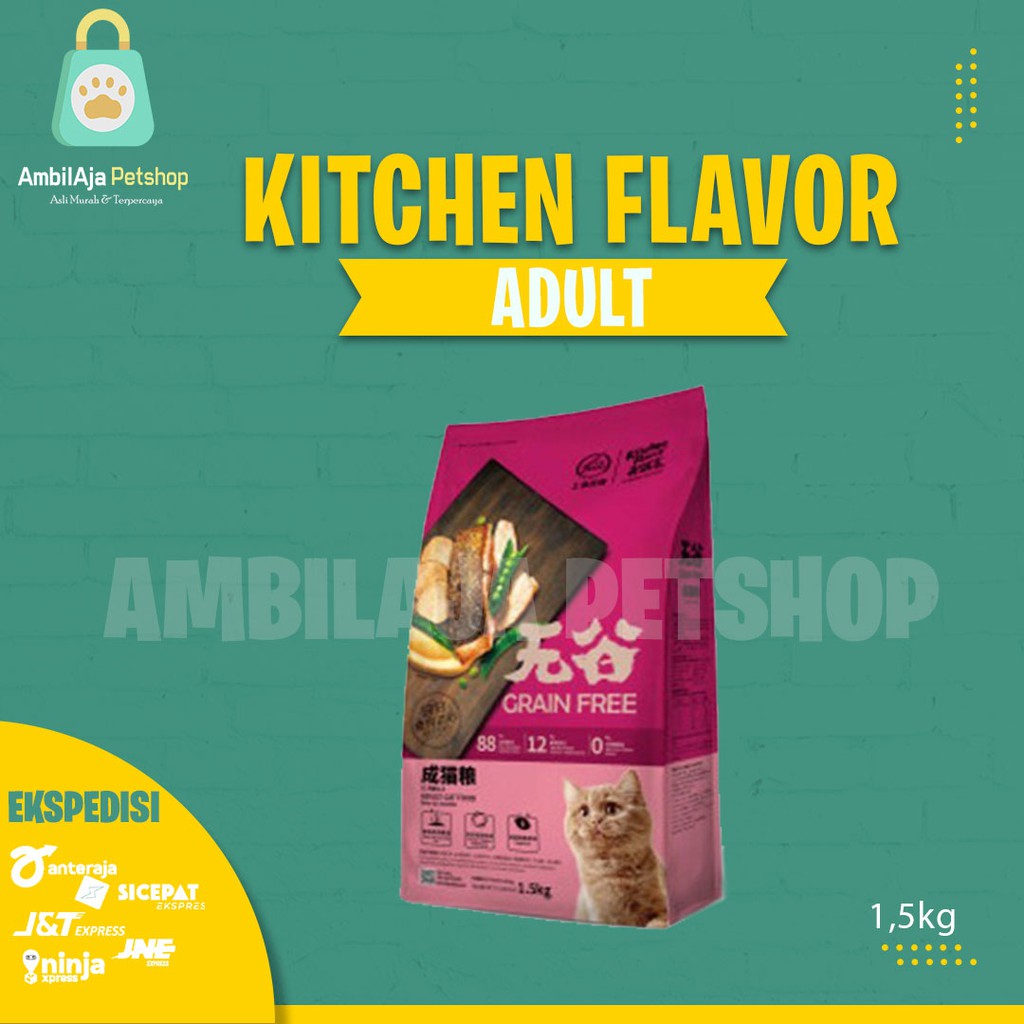 KITCHEN FLAVOR - Premium Cat Food For Adult 1.5kg