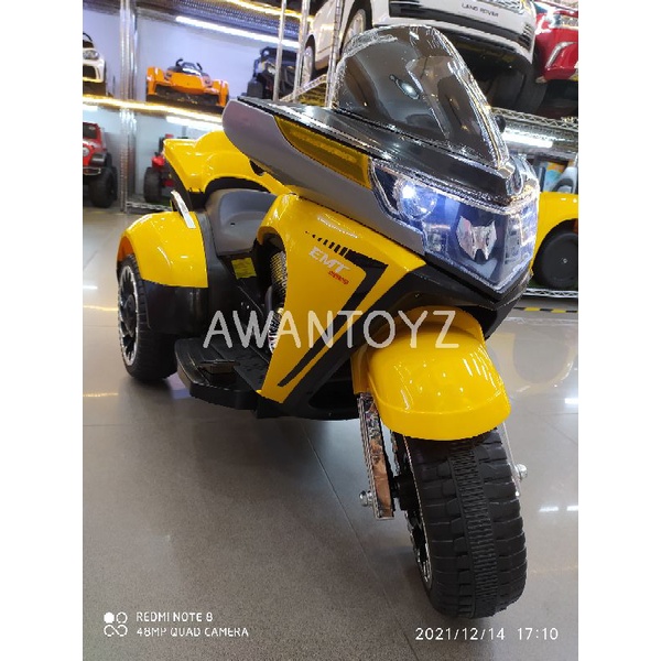 Motor Aki Anak Harley Yellow