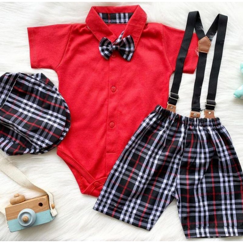 SUSPENDER BAYI/SETELAN BAYI LUCU /KODOKAN BAYI/ BAJU BAYI LUCU/BAJU BAYI NEWBORN/BAJU BAYI PESTA / B