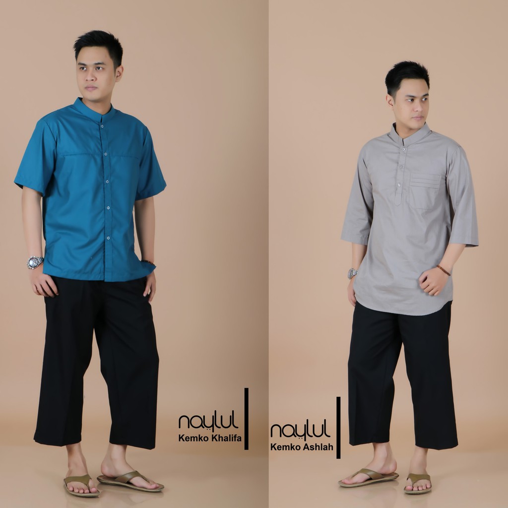 Busana Muslim Pria / Baju Koko / Kemeja Koko / Baju Koko Rabbani Naylul Original