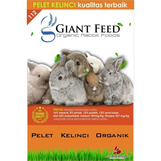 Giantfeed 20kg pakan kelinci murah