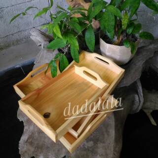 DISKON 27 Nampan  Kayu  Tray Kayu  Baki Kayu  Pinus GRADE A 