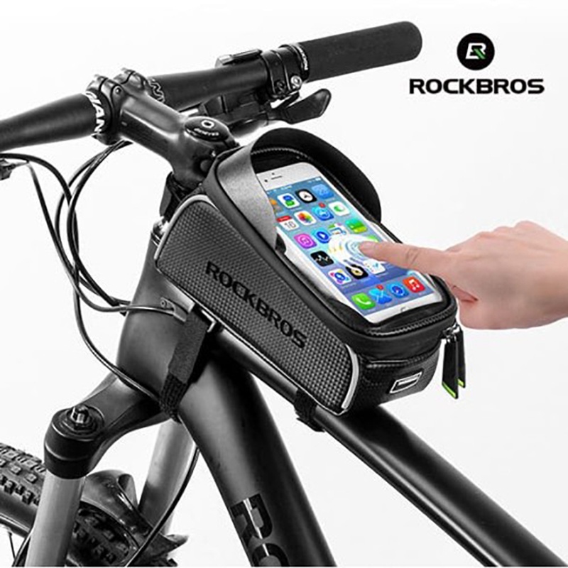 Rockbros 017-1BK Front Tube Frame Bicycle Bag Tas Sepeda