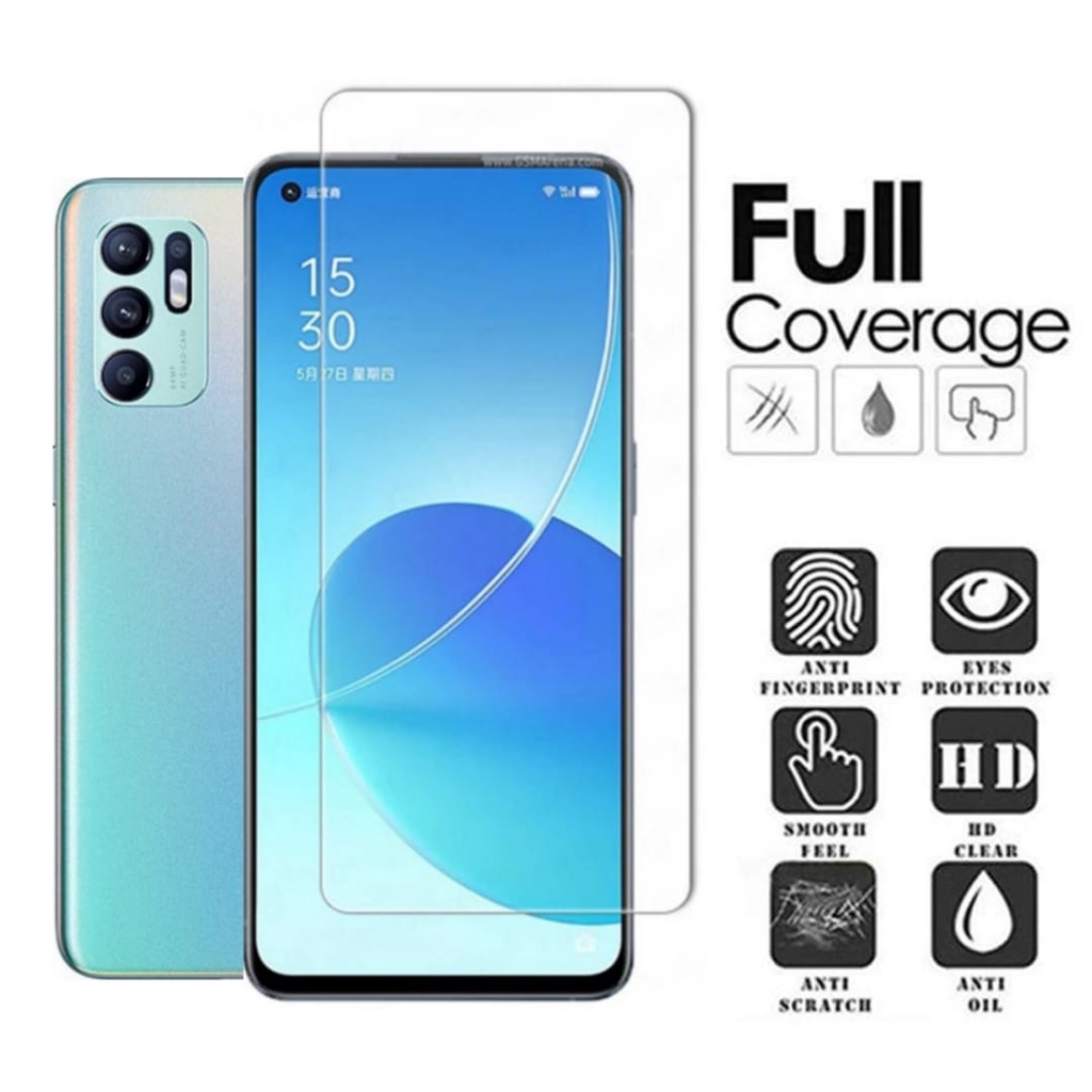 PROMO Tempered Glass OPPO Reno6 4G Screen Protector Full Cover Pelindung Layar Depan Reno 6