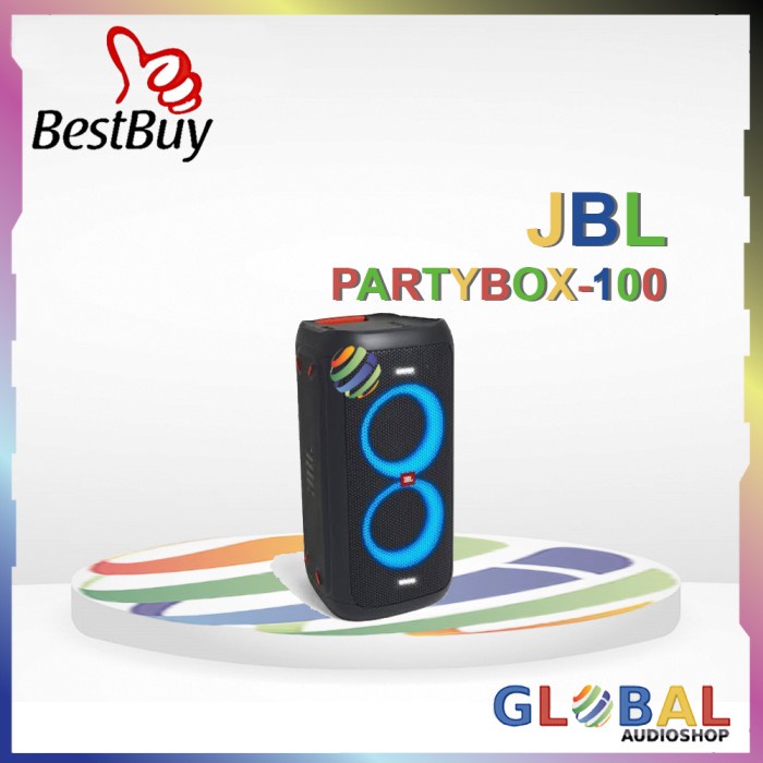 Speaker Jbl - Jbl Partybox 100 / Party Box 100 / Partybox100 Speaker Bluetooth