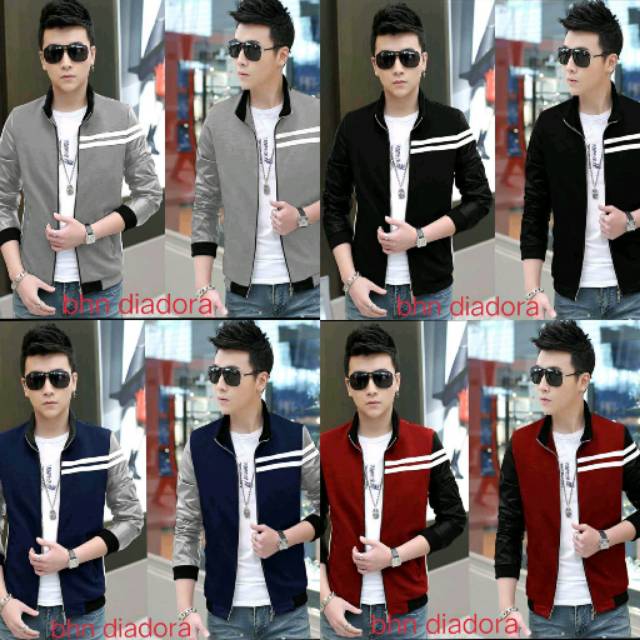 BPS COD Jaket Bomber Pria 04 List Dua Man Men jacket cowok pakaian blazer 2020