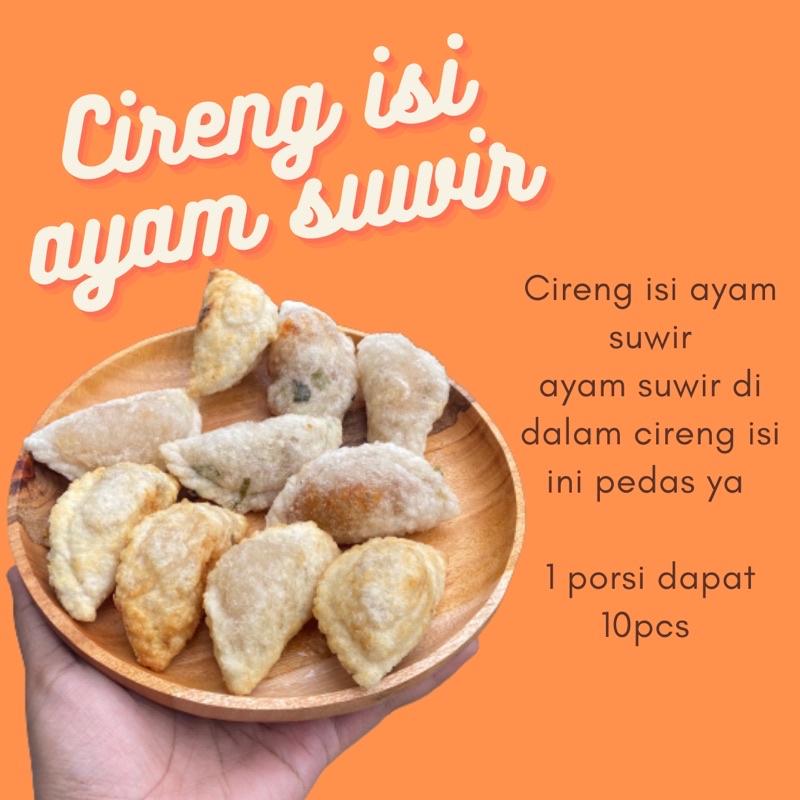 

Cireng isi ayam suwir
