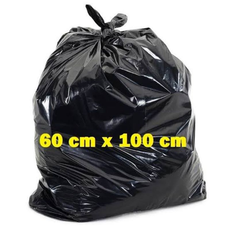 Kantong Sampah / Plastik Sampah / Plastik HDPE / Plastik Sampah Hitam 60 x 100 cm isi 10 lembar