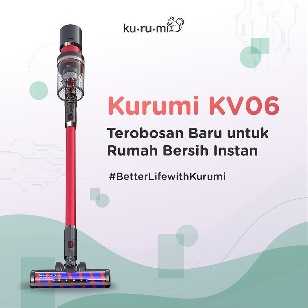 Kurumi KV 06 Powerful Cordless Stick Vacuum Cleaner