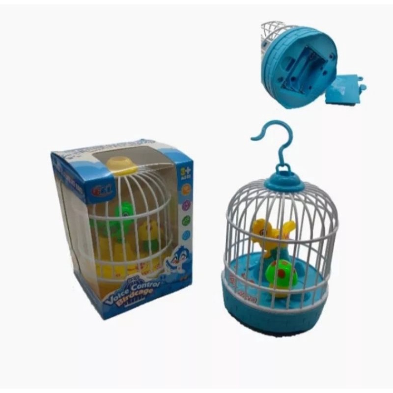 Mainan anak Burung Voice Control Birdcage FU1138/Mainan sangkar burung