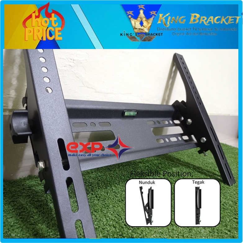 Bracket TV PHILIPS 21&quot; s/d 40&quot; waterpass GARANSI 100% COCOK!!! IMPORT QUALITY