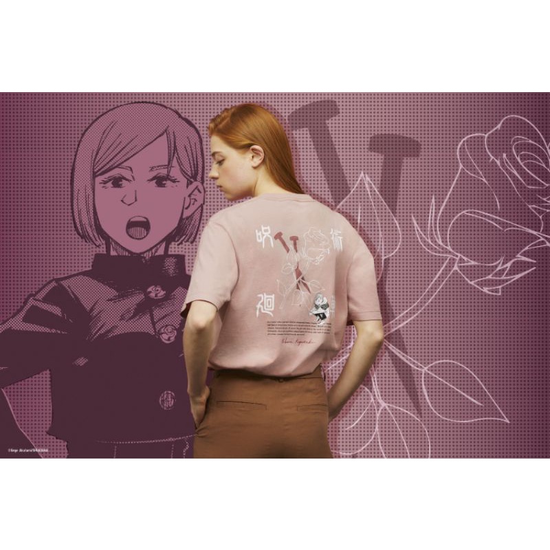 READY STOCK UNIQLO x Jujutsu Kaisen Collaboration NOBARA T-shirt ORIGINAL (IMPORT)