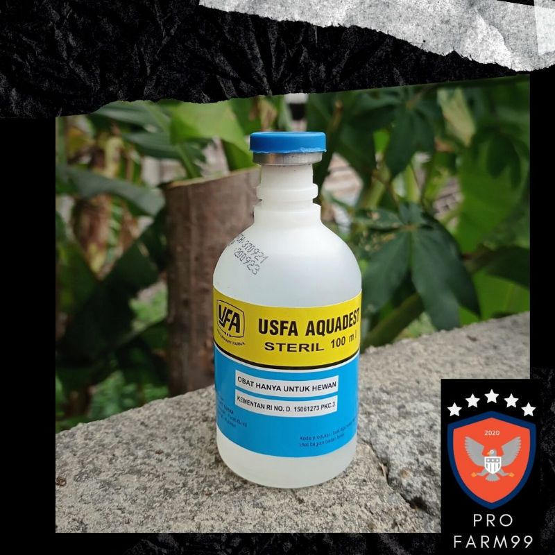 Aquades USFA Aquadestilata Cairan Streril 100 ml