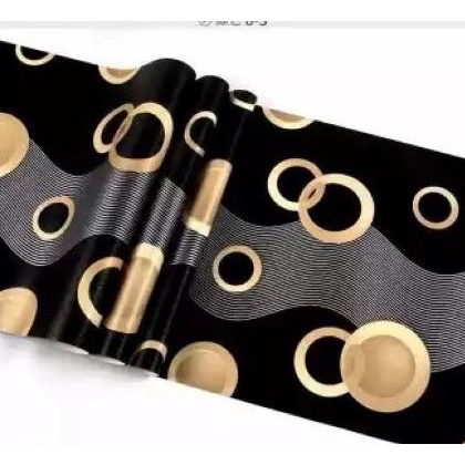Wallpaper Polkadot Gold Hitam