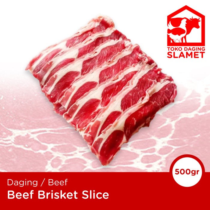 

Daging Sapi Beef Brisket Slice AUS 500gr