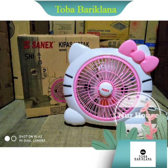 kipas angin karakter helo kiti sanex kipas angin duduk kipas angin meja