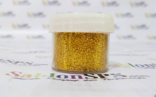 Bubuk Gliter Emas / Gold Glitter Powder 5gr Cup Kecil