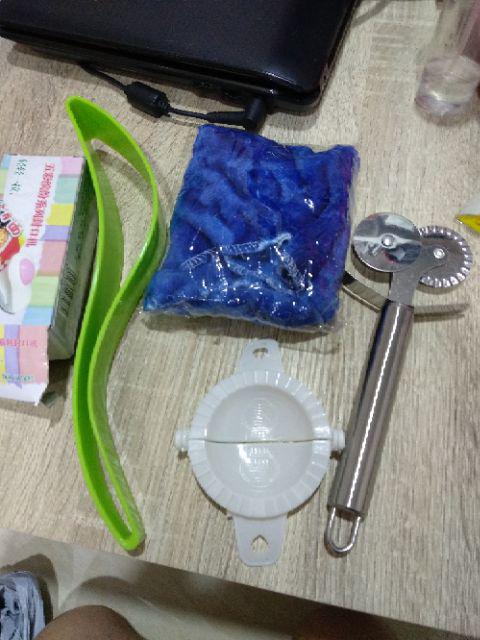 Pisau Roller Ganda Bahan Baja Untuk Memotong Pizza / Pasta / Adonan
