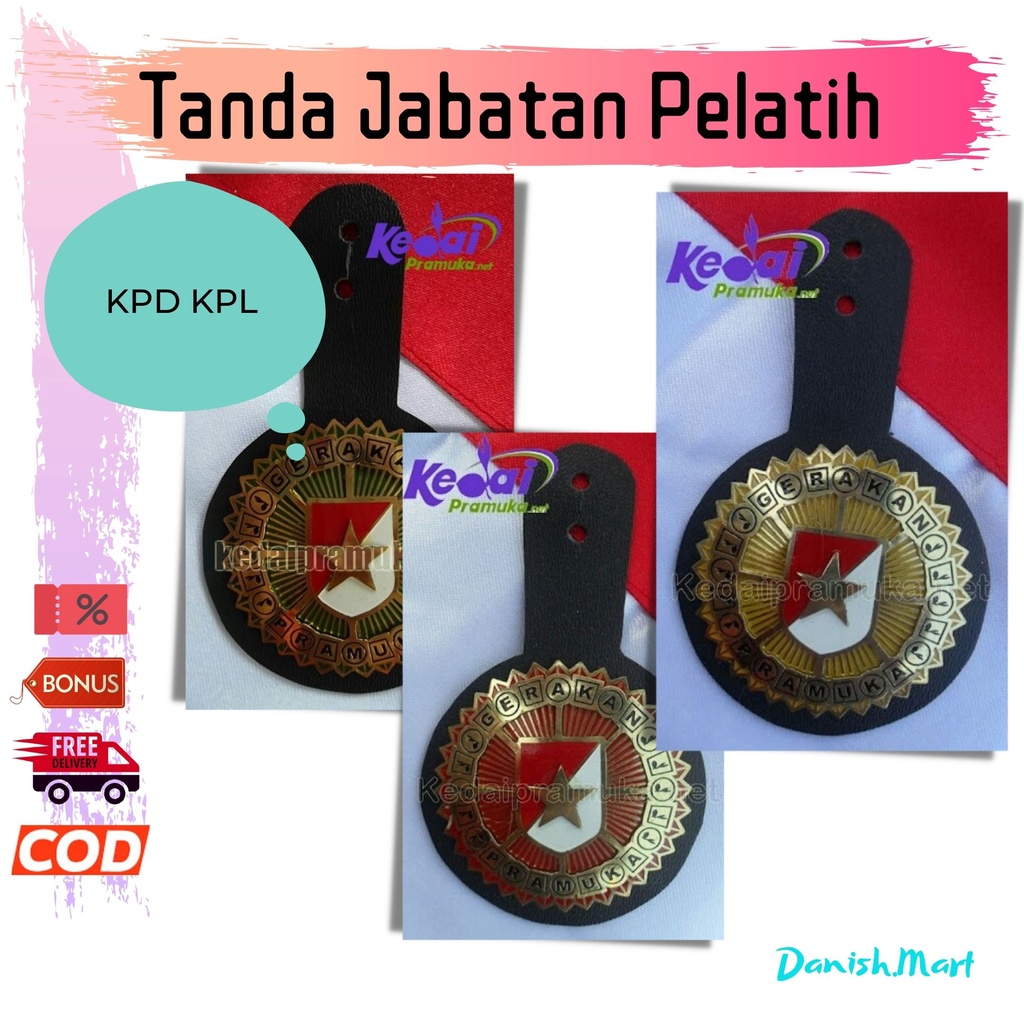 Tanda Jabatan Pramuka Pelatih Pembina Atribut Perlengkapan KPD KPL Seragam Baju Tanjab Siaga Penggal