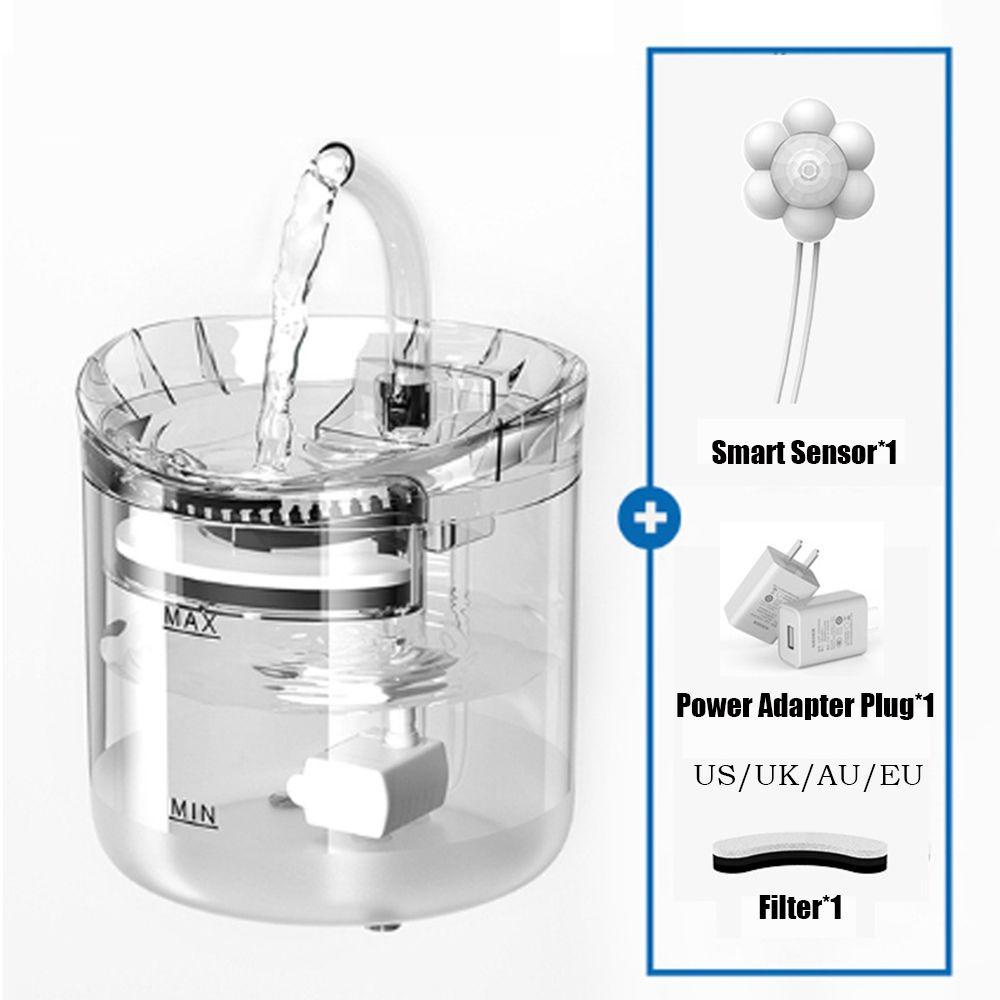 Solighter Pet Water Dispenser Sirkulasi Otomatis Cerdas 2L Mangkuk Minum