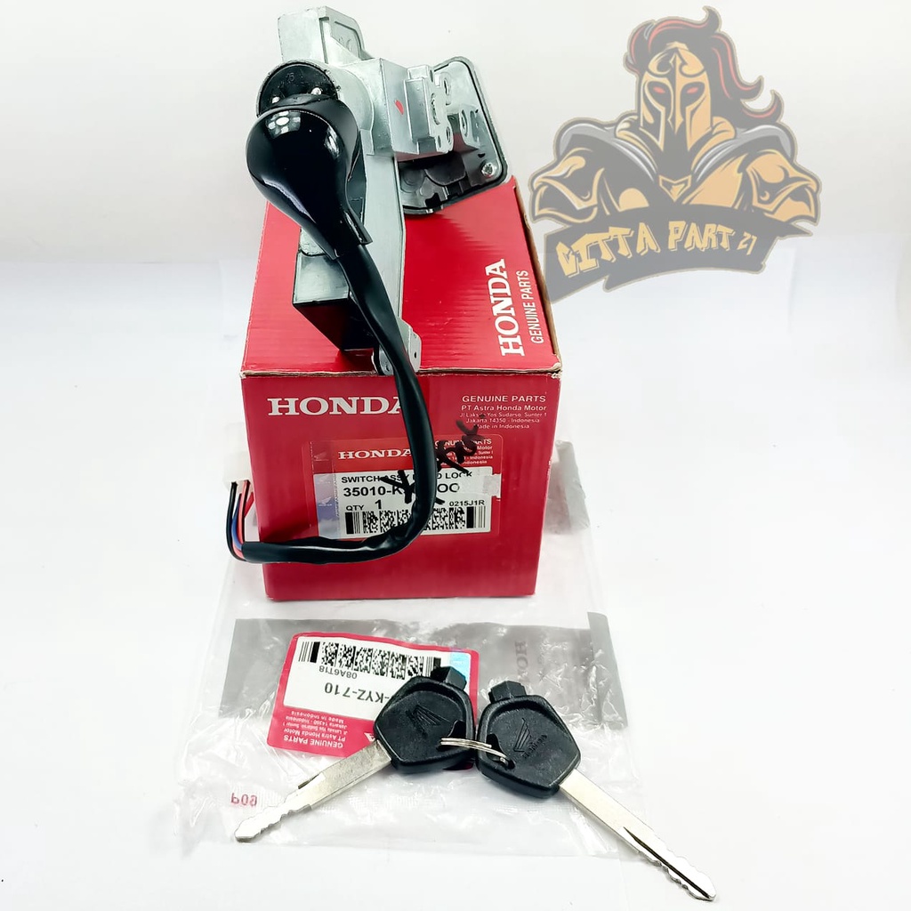 KUNCI KONTAK ASLI ORIGINAL HONDA KYZ SOCKET 4 KUALITAS ASLI ORIGINAL HONDA AHM DIJAMIN MANTAP DAN PUAS UNTUK MOTOR SUPRA 125 HELM IN