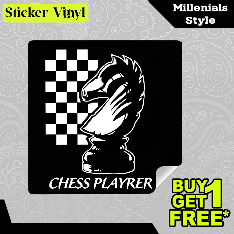 

Stiker Sticker Chess Player Pemain Catur Gambar Unik Desain Keren dan Kekinian Aesthetic Bahan Vinyl Satuan Anti Air