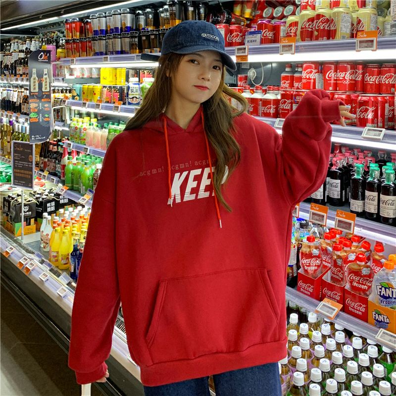 S - XXXXXL(6XL) Hoodie Korean Style Big Size KEEP Jacket OVERSIZE Jaket Long Sleeve Harajuku Sweater Pria Wanita Jumbo Fashion Women Tumblr Ulzzang 5XL 4XL 3XL 2XL XL L M