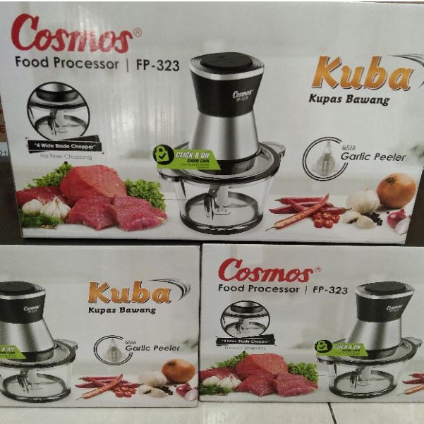 chopper Food Processor Cosmos FP 323 blender dan Kupas Bawang ( Kuba ) 1.7L  Cosmos Food Processor