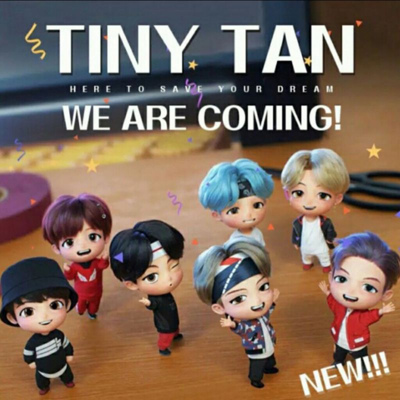 Gantungan Kunci Figure BTS KPOP - Edisi Tiny Tan