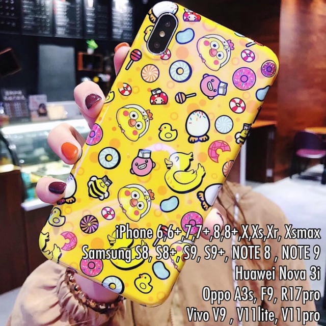 Blueray Duck Iphone 6 7 plus 8 X Xs Xr XsMAX v11 pro lite v15 s1 Samsung S8 S9 Note 9 S10 f9 A3s V9