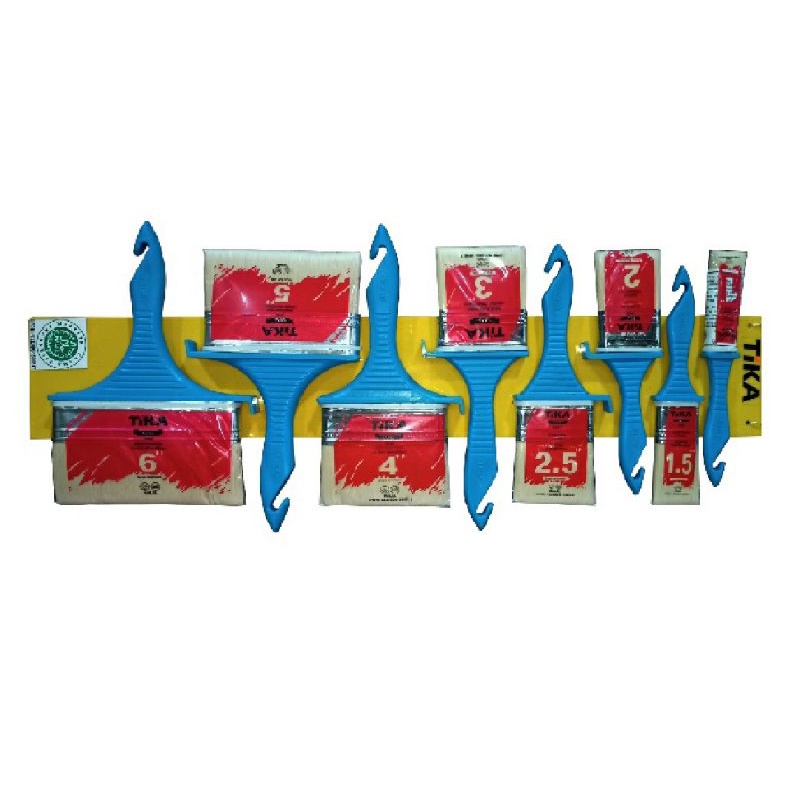

Kuas Tika Paket Bundling 1-5" Kuas Cat Tika Paket Komplit Set 7 Pcs