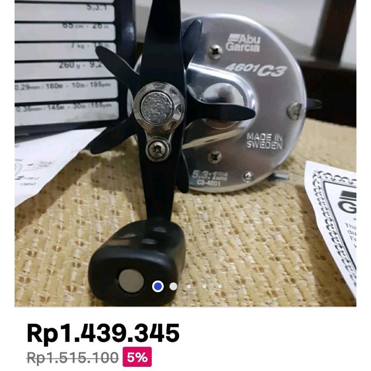 MINT Abu Garcia Ambassadeur 4601C3 Made in SWEDEN reel