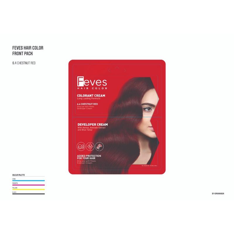 Feves/ MiLittle Hair Color 30 mL -Feves cat rambut pewarna rambut