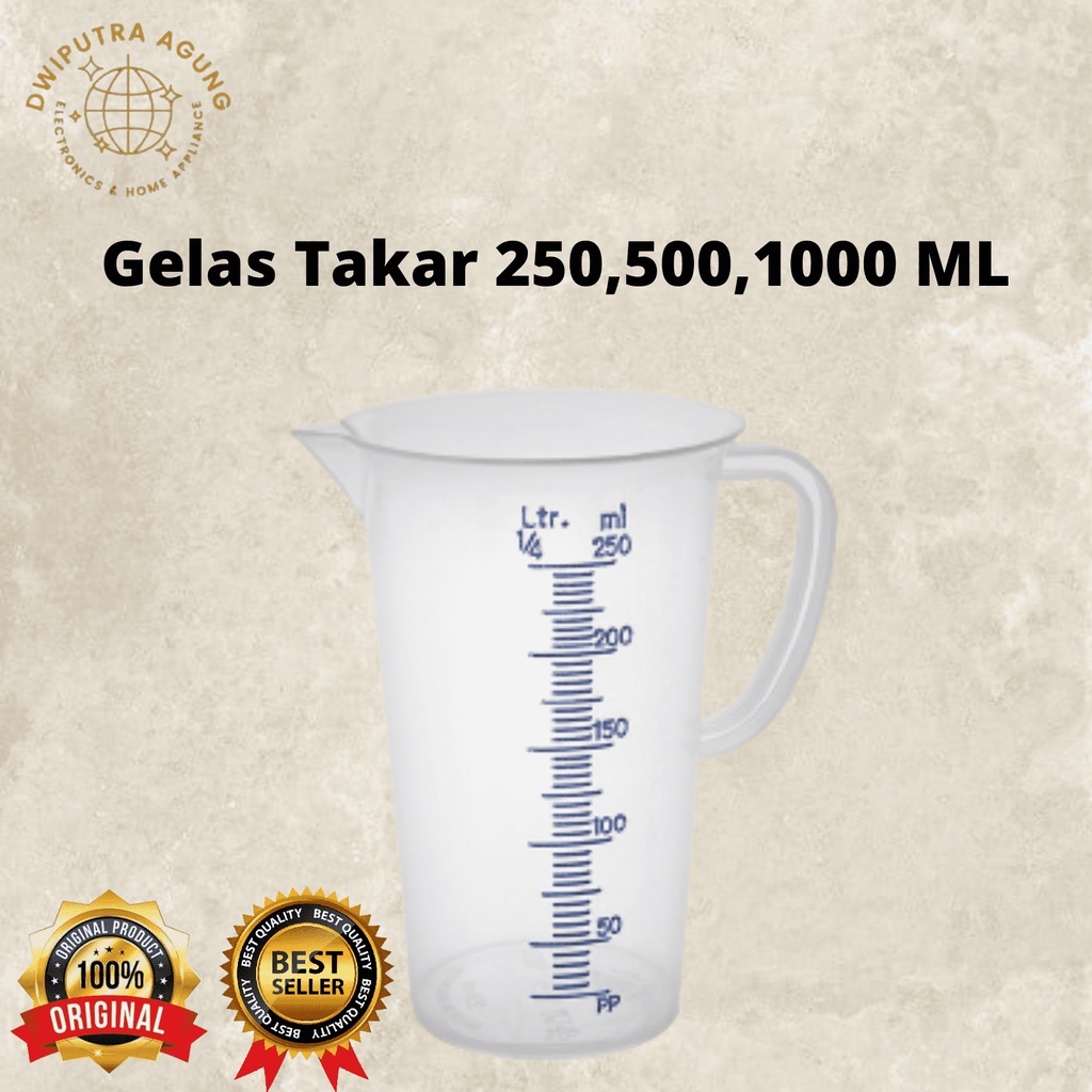 Jual Gelas Takar Air Susu 250ml 500ml 1000ml Measuring Cup Gelas Takar Shopee Indonesia 9996