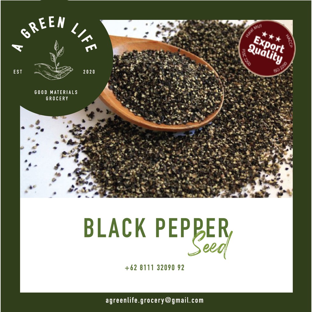 

Lada Hitam Utuh (Black Pepper Seed) 100gr Export Quality