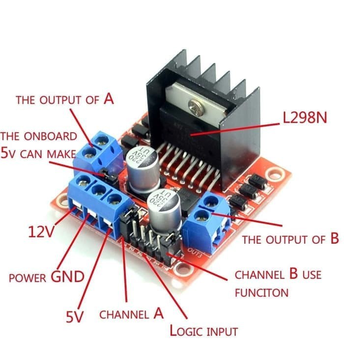 Module Driver Controller Board Motor DC,Motor Stepper,Servo L298N