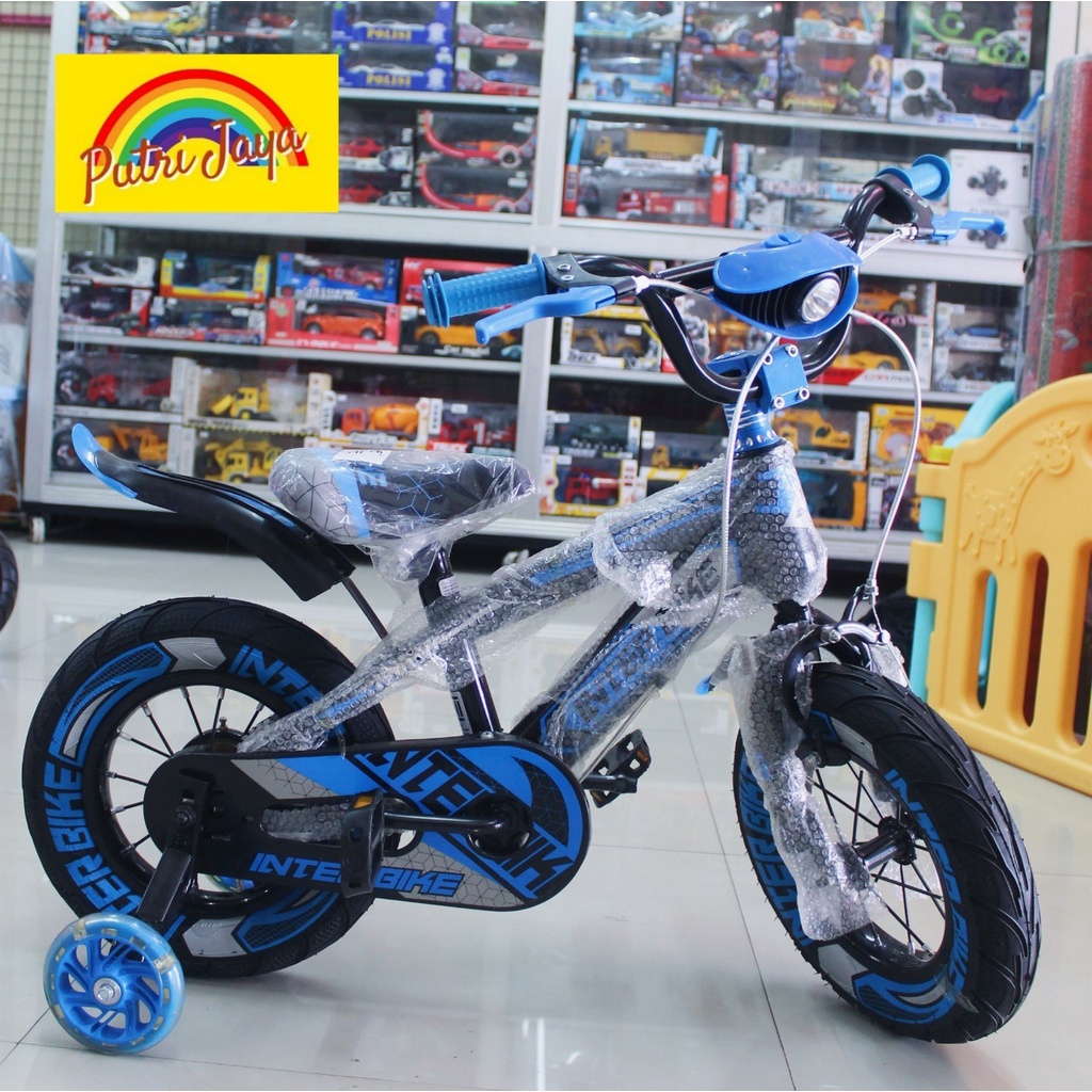 Sepeda Anak Roda Empat BMX 12 inch Inter Bike Ban Jumbo