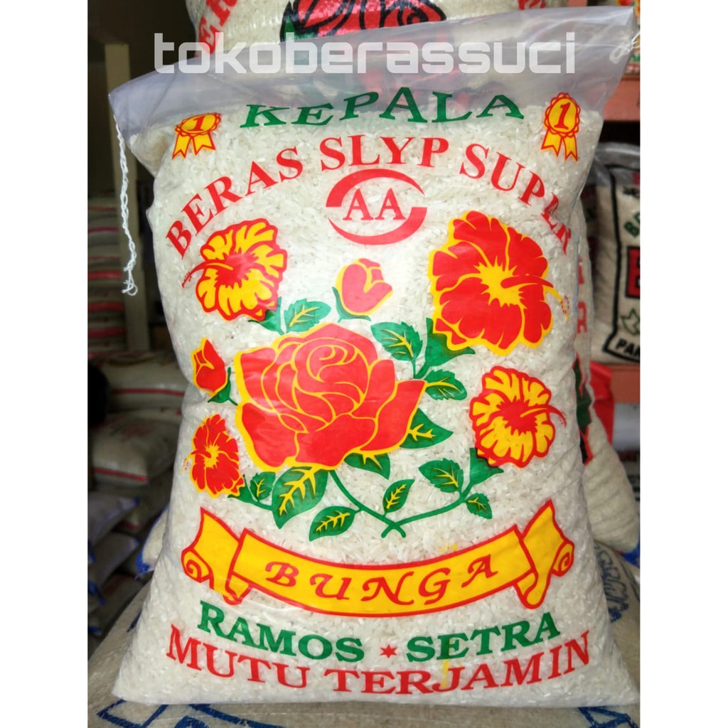 

BERAS CAP KEMBANG BUNGA SETRA RAMOS SLYP 5KG 10KG 20KG ENAK PULEN BERKUALITAS