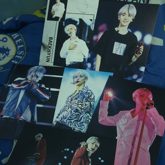 (SHARING GOODS) POSTCARD BAEKHYUN AT EXO PLANET 5 - EXPLORATION DVD IN JAPAN (YOKOHAMA ARENA)