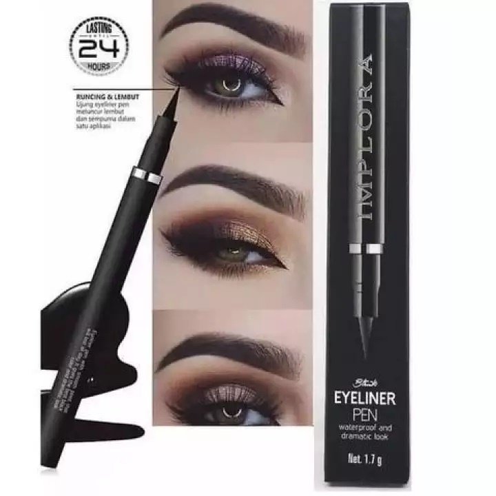 Implora Eyeliner Pen Black Waterproof &amp; Dramatic Rumah Cantik 354 Eyeliner Yang Indah dan Tahan Lama