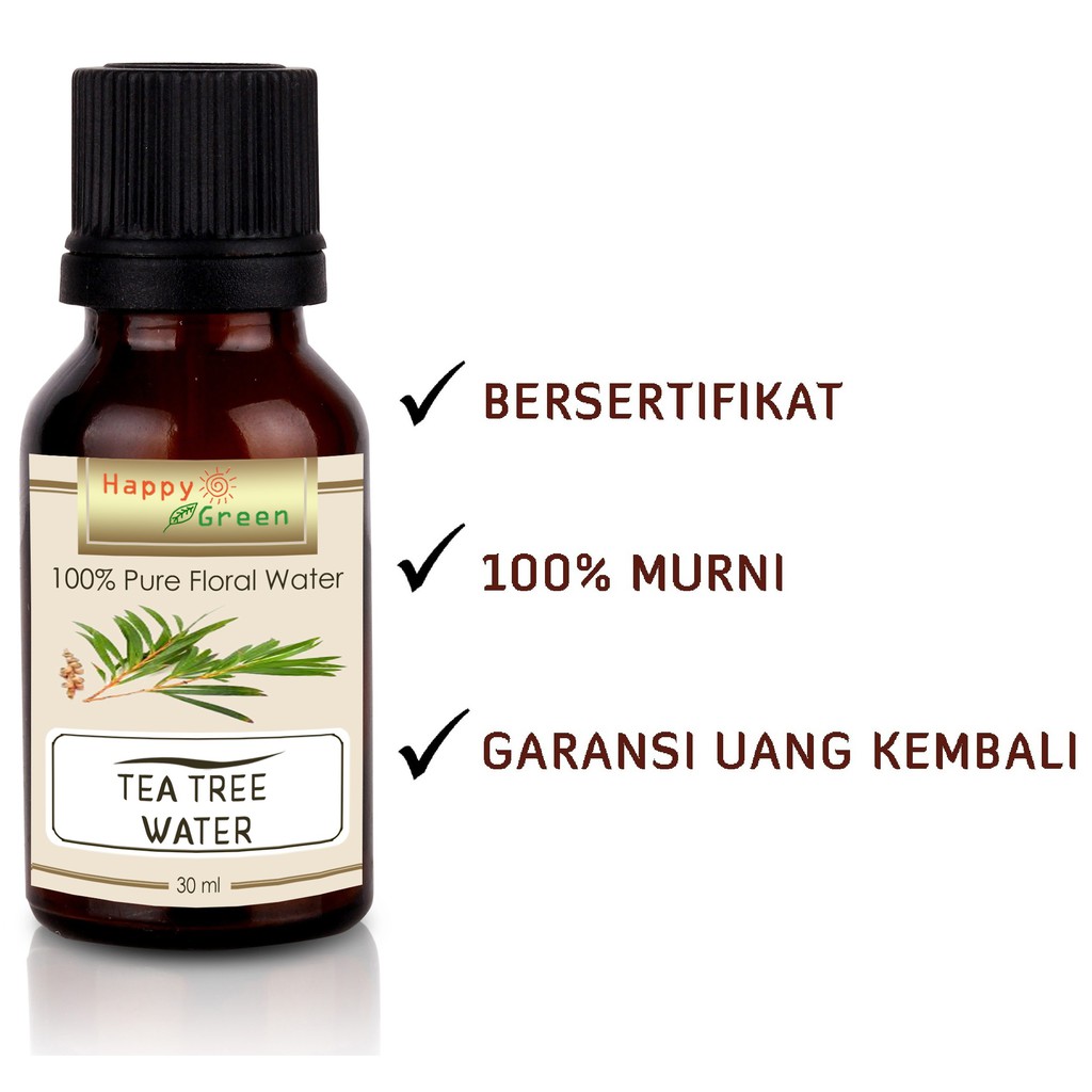 Happy Green Tea Tree Water (30 ml) - Hydrosol Distillate Floral Water