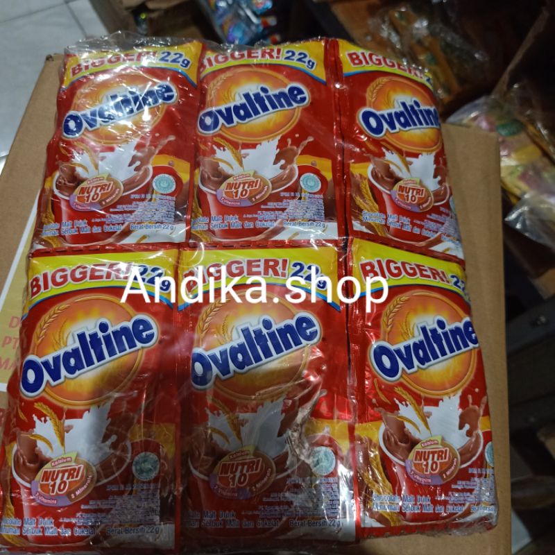 

susu ovaltine saset isi10/renceng @20gram