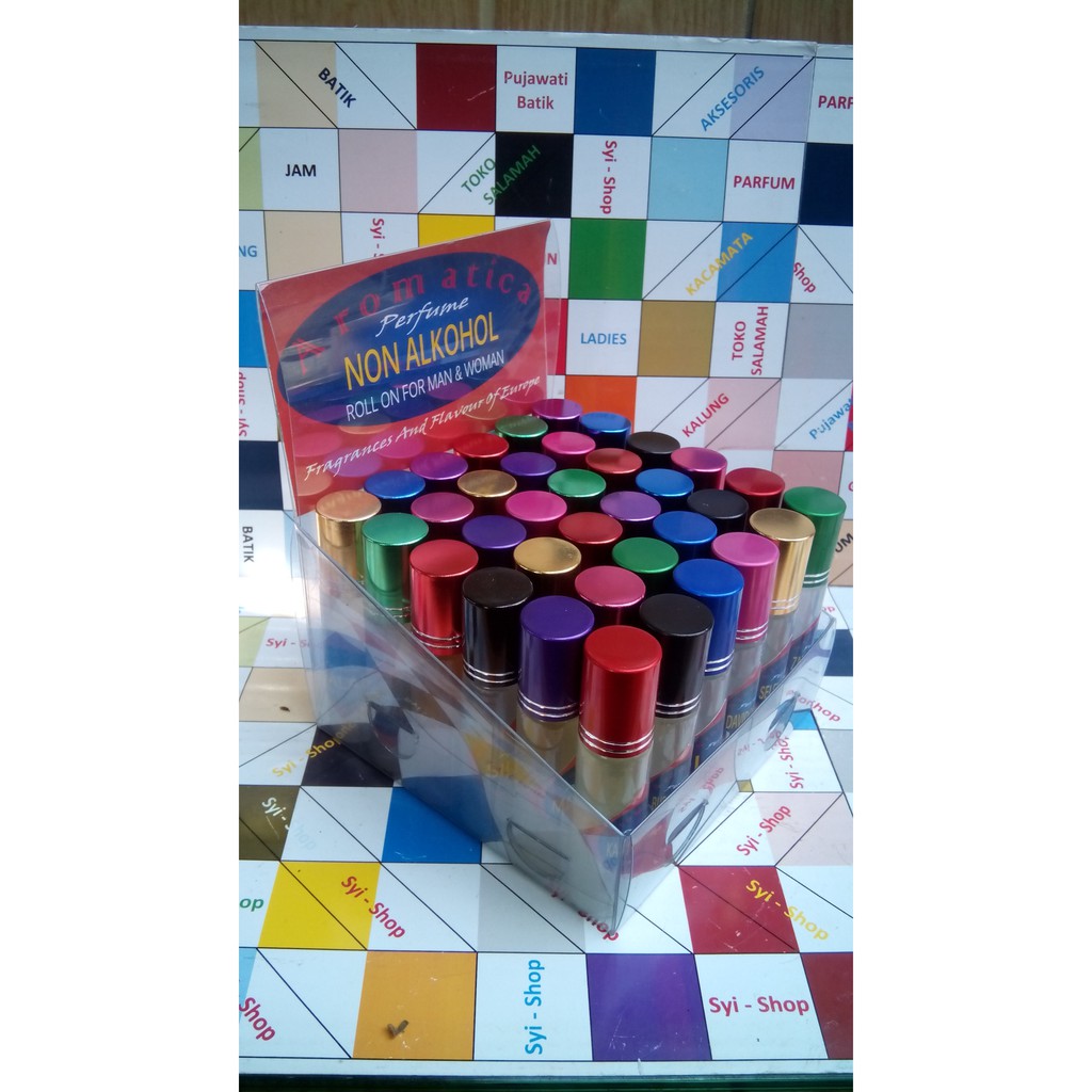 Grosir Paket Usaha Parfum Roll On 8 ml isi 18 Botol