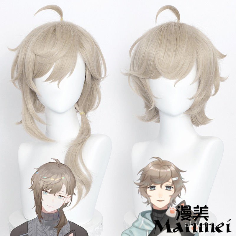Nijisanji Kanae Cosplay Wig Nijisanji VTuber Cosplay Linen Wig Synthetic Heat Resistant Hair